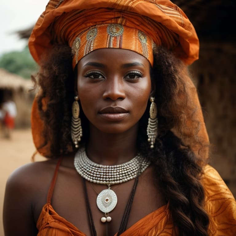Adjoukrou woman from Dabou (Ivory Coast)