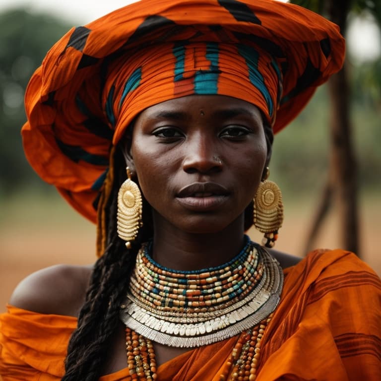 Banda woman from Central African Republic, South Sudan, Democratic Republic of the Congo