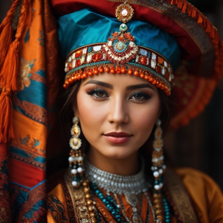 Bashkirs woman from Bashkortostan (Russia)