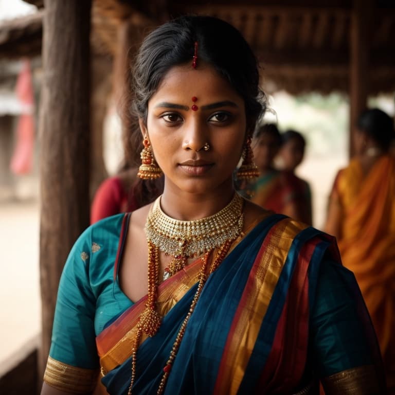 Bhumij woman from India (West Bengal, Odisha, Jharkhand)