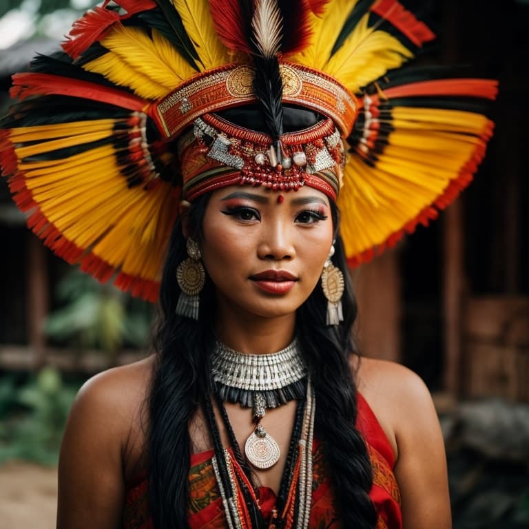 Bidayuh woman from Sarawak (Malaysia)