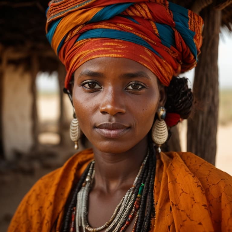 Bilala woman from Lake Fitri (Chad)
