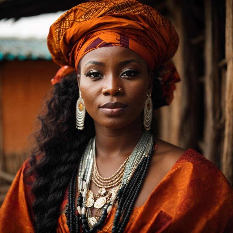 Ekoi woman from Nigeria, Cameroon