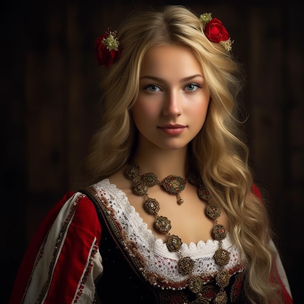 Frisians woman from Frisia (Netherlands, Germany)