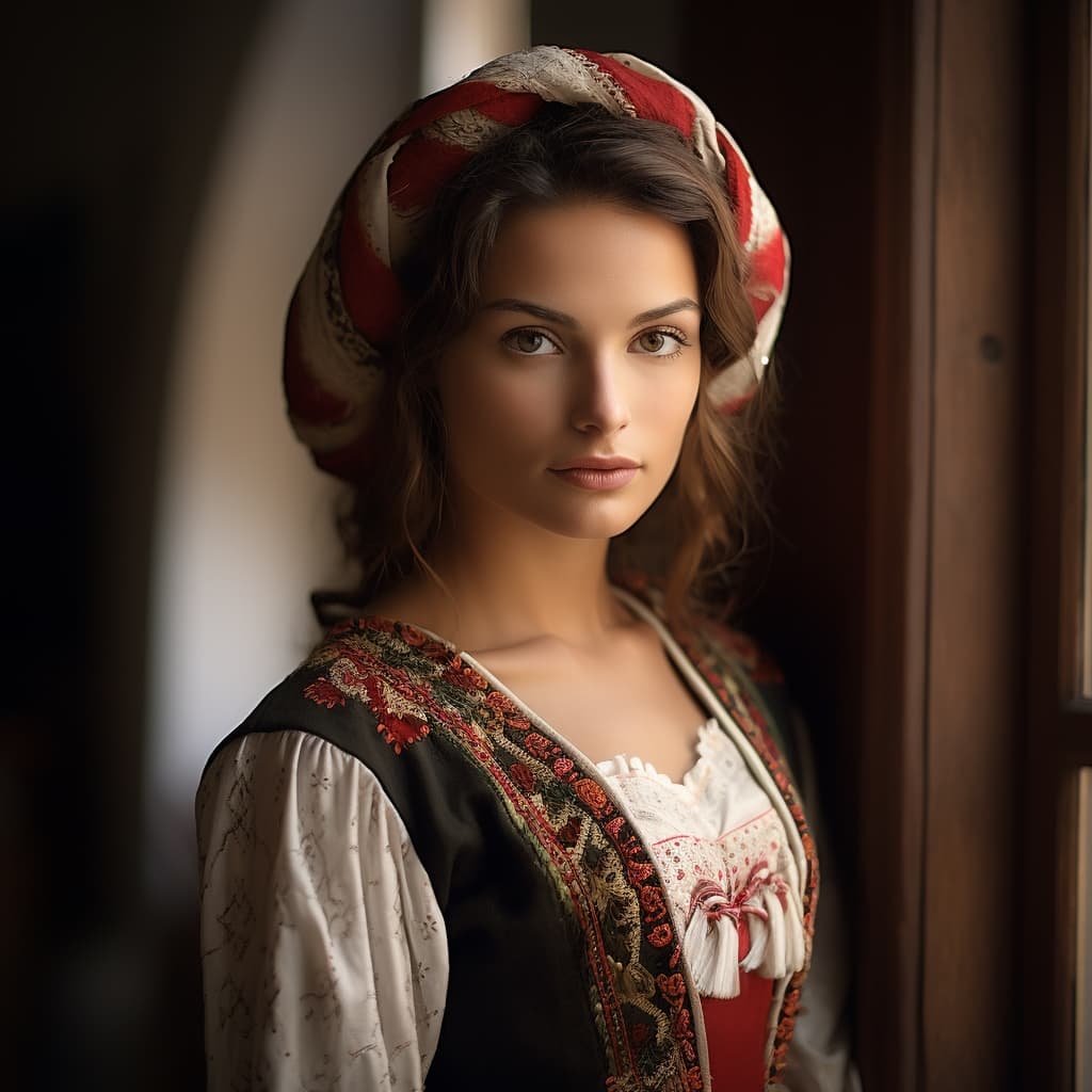 Friulians woman from Friuli (Italy)