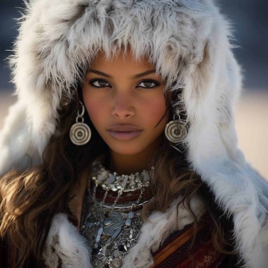 Fur woman from Darfur (Sudan)