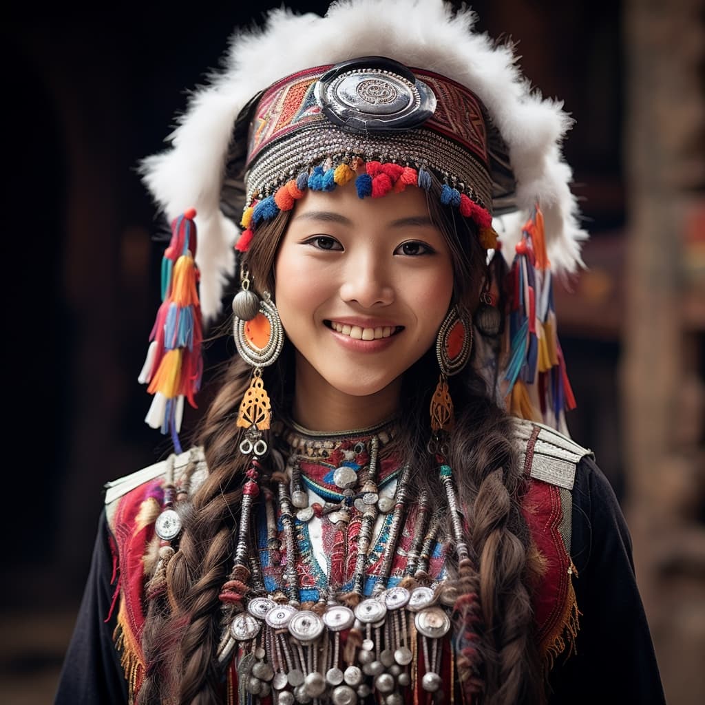 Gelao woman from Guizhou (China)