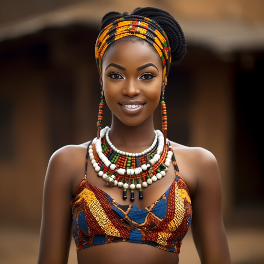 Guan woman from Ghana (Brong-Ahafo and Volta Regions)