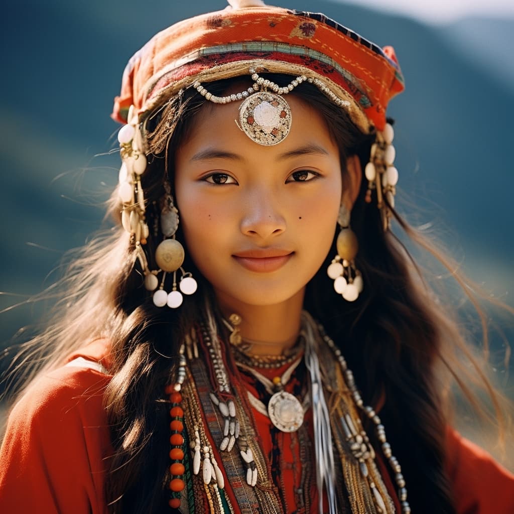 Gurungs woman from Nepal, Sikkim (India), West Bengal (India)