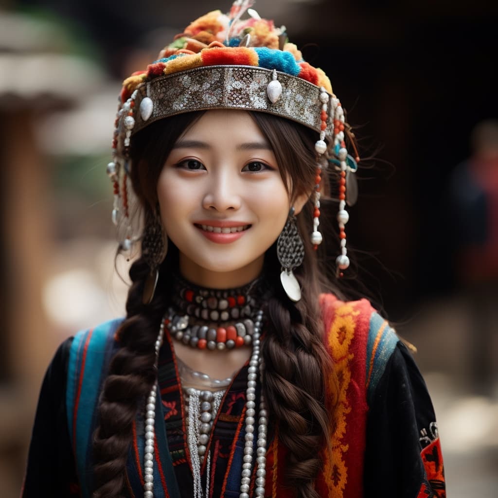Hani woman from Yunnan (China)