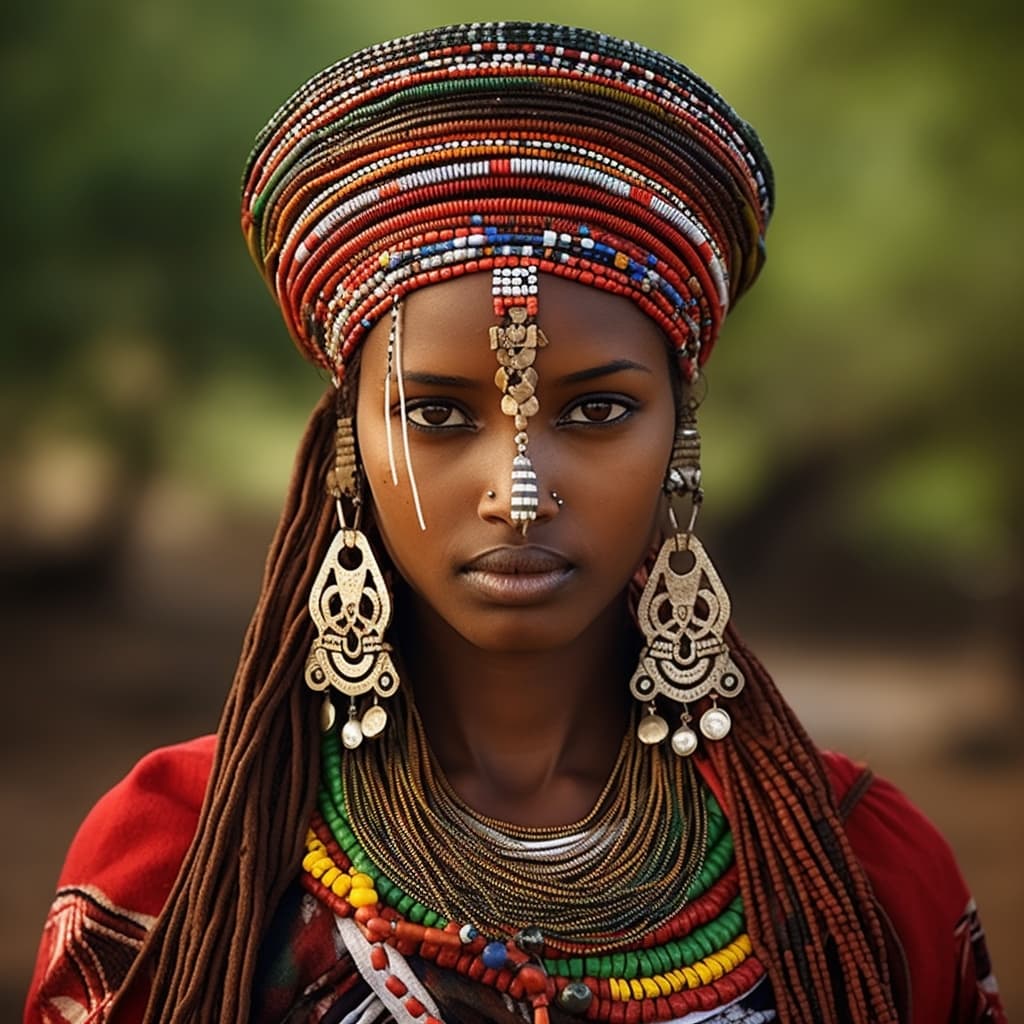 Harari woman from Hararia (Ethiopia)