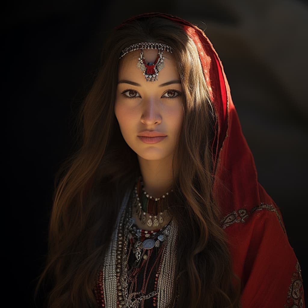 Hazaras woman from Hazarajat (Afghanistan)