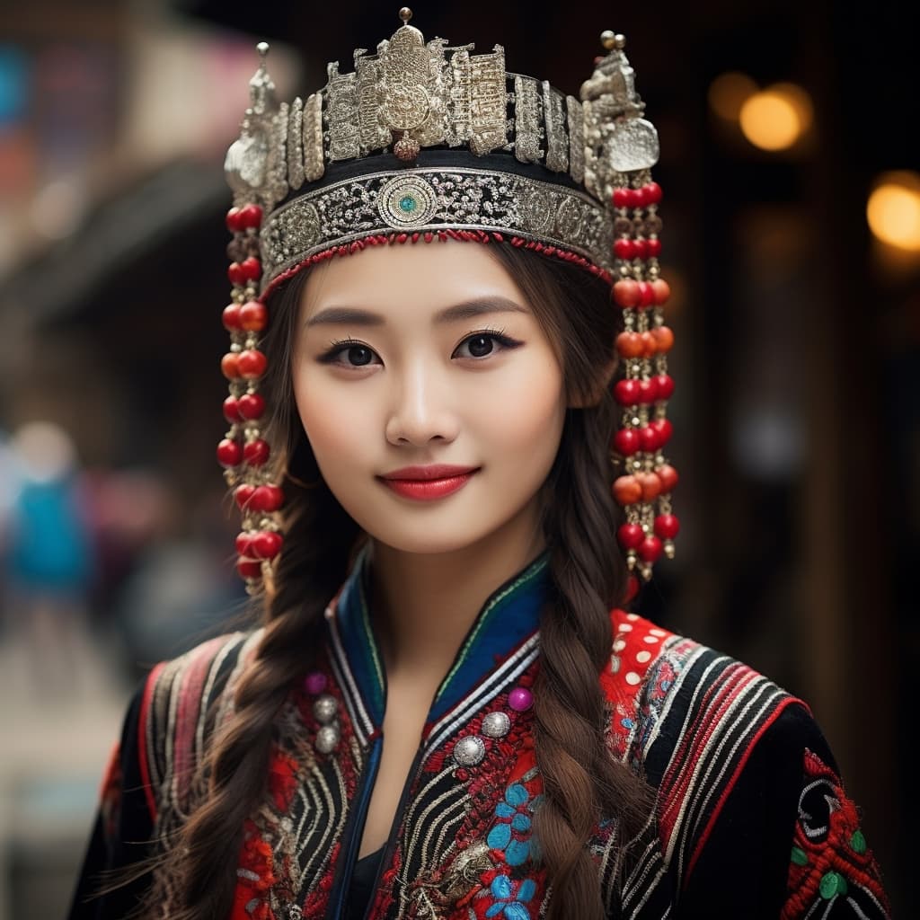 Hmong woman from Guizhou (China)