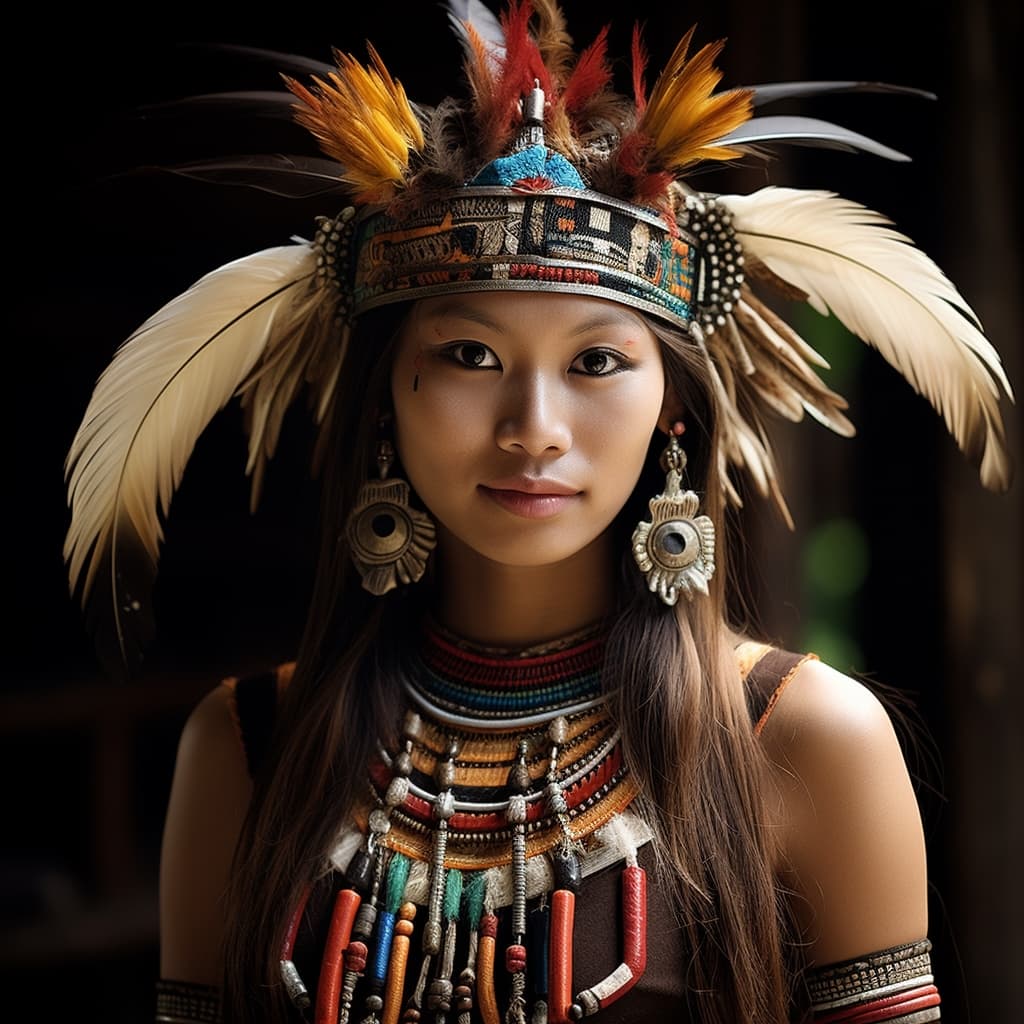 Iban woman from Sarawak (Malaysia) — Southeast Asia