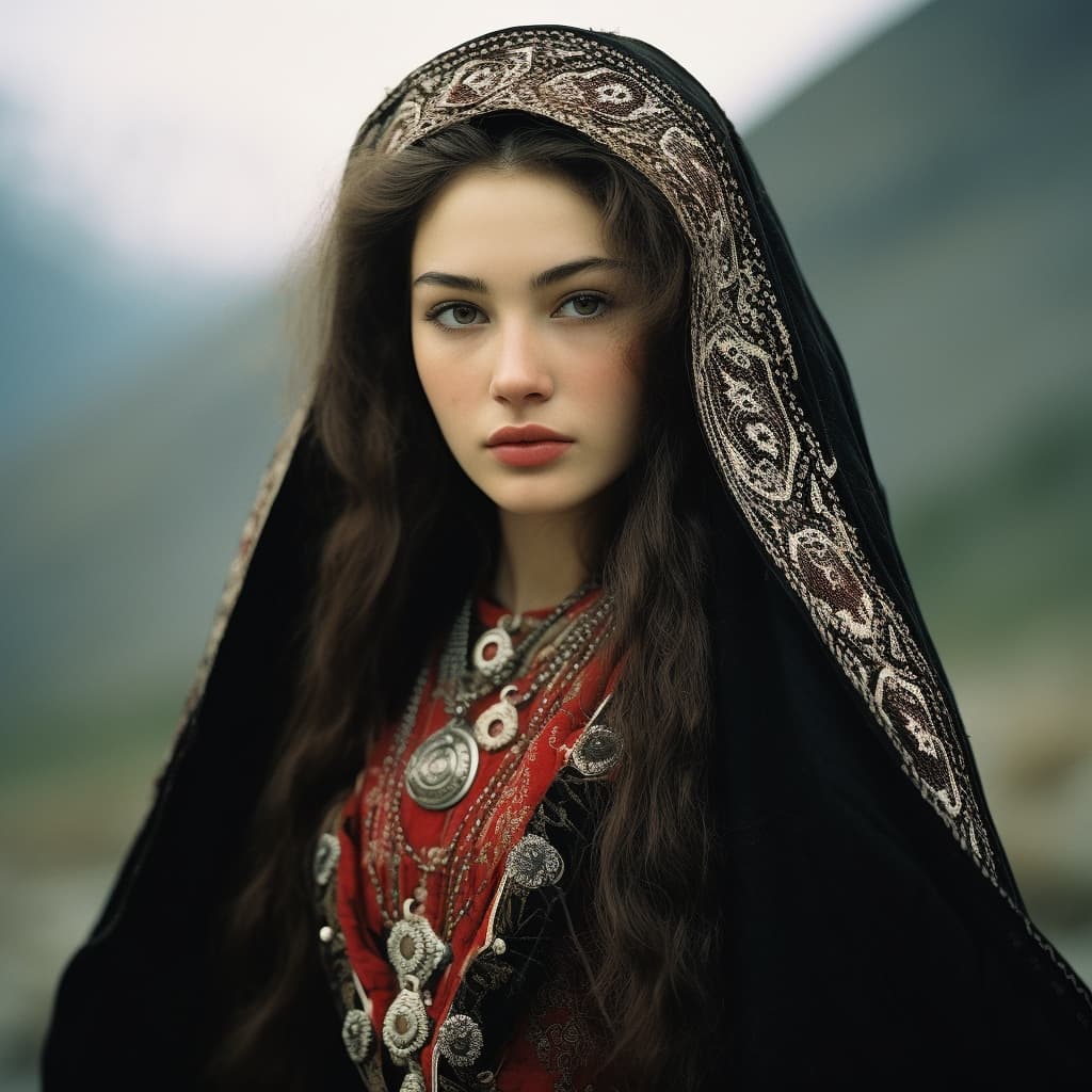Ingush woman from Ingushetia (Russia)