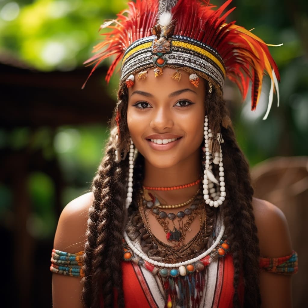 Kalinago woman from Lesser Antilles