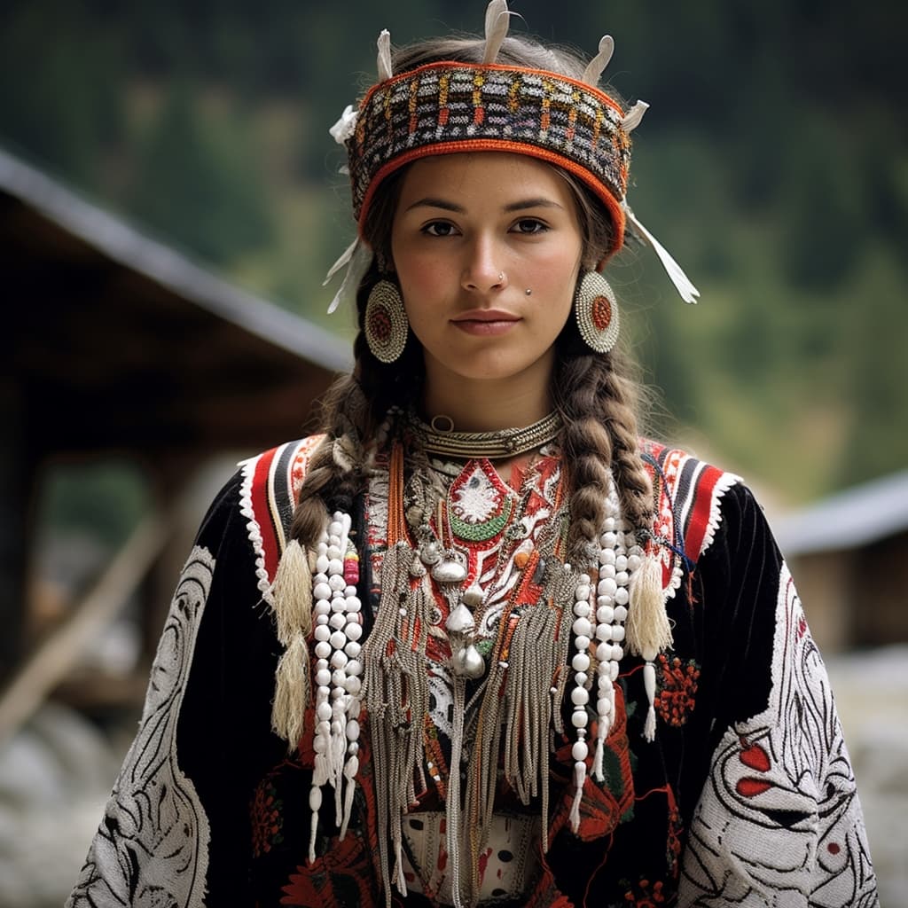 Kanaks woman from Kanakia (France)