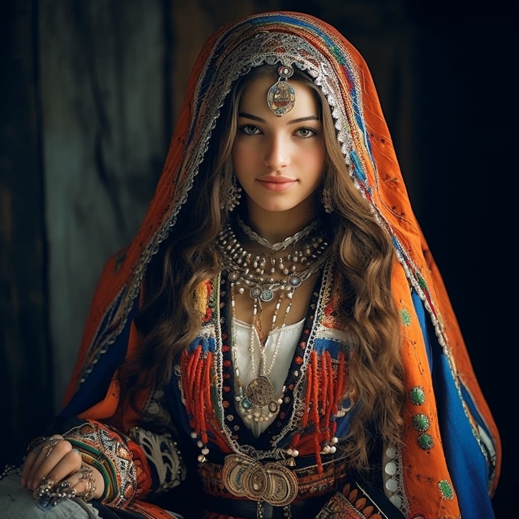 Karachays woman from Karachay-Cherkessia (Russia)