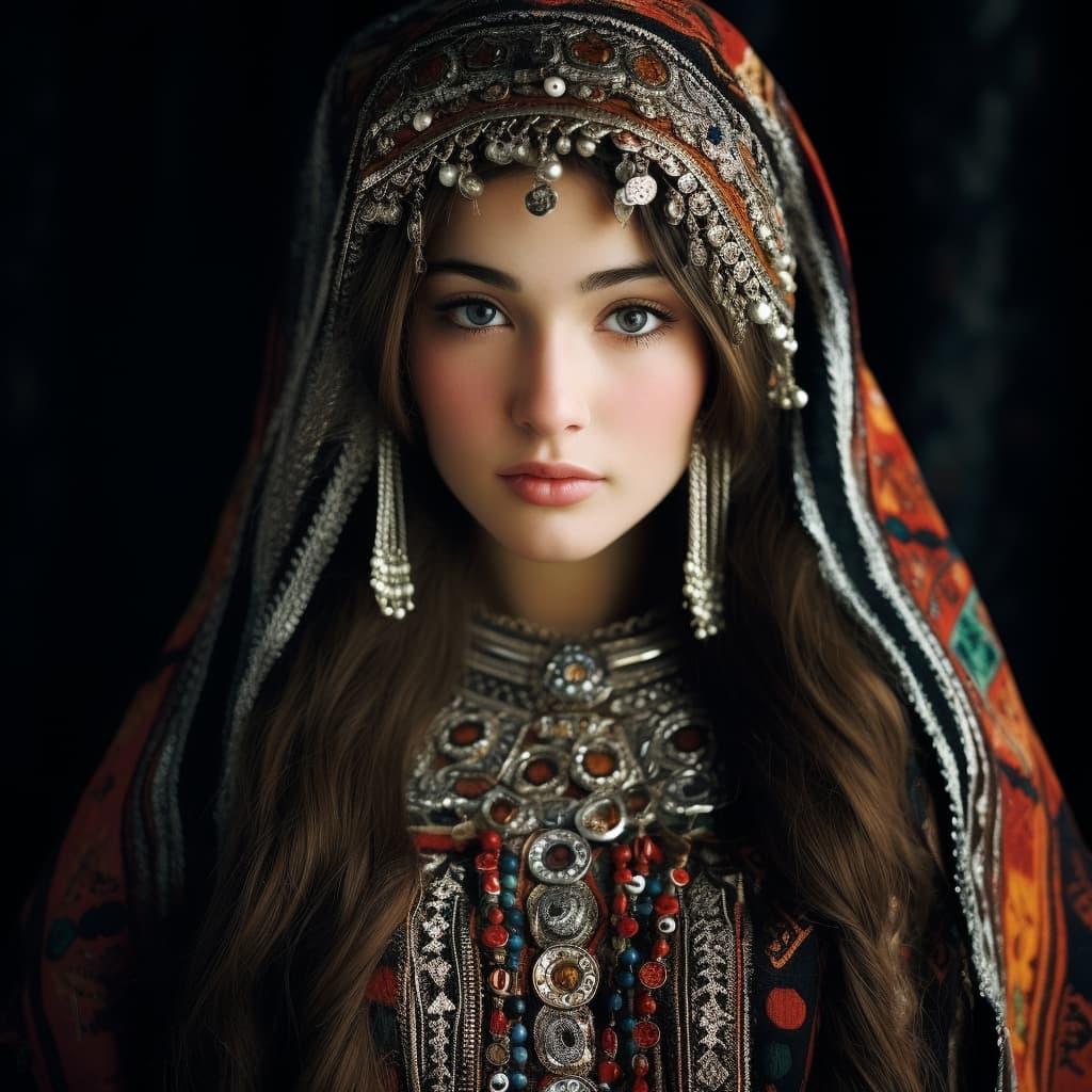 Karakalpaks woman from Karakalpakstan (Uzbekistan)
