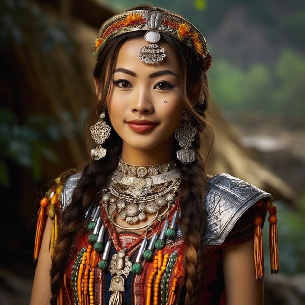 Karen woman from Karen State, Kayah State, Pa'O Self-Administered Zone (Myanmar), Thailand