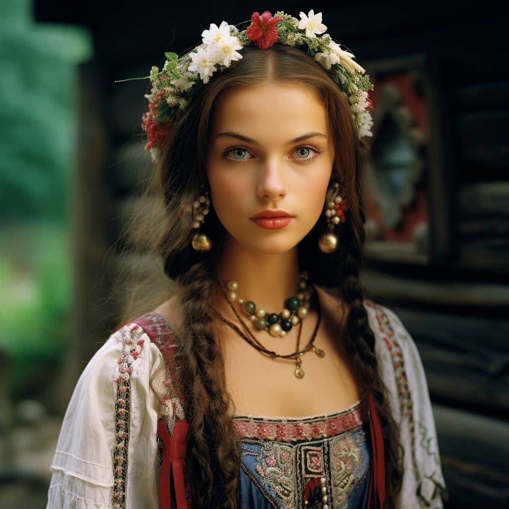 Kashubians woman from Kashubia (Poland)