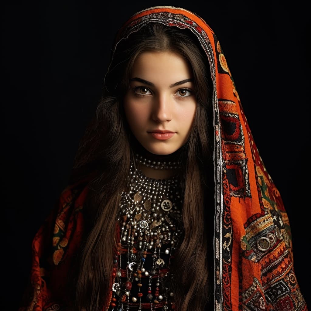 Khorasani Turks woman from Khorasan (Iran)