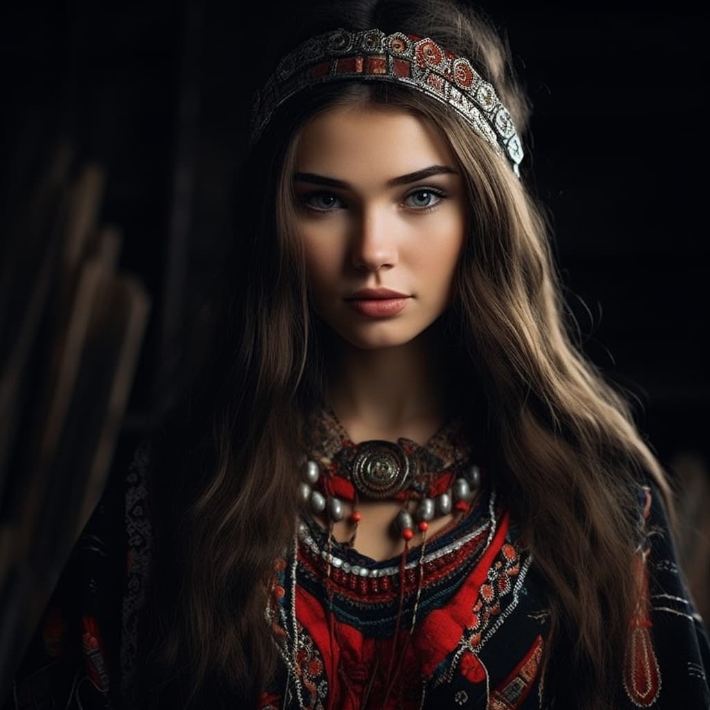 Komi woman from Russia (Komi Republic, Permyakia)