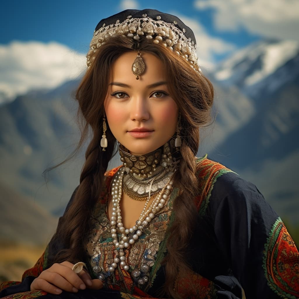 Kyrgyz woman from Kyrgyzstan