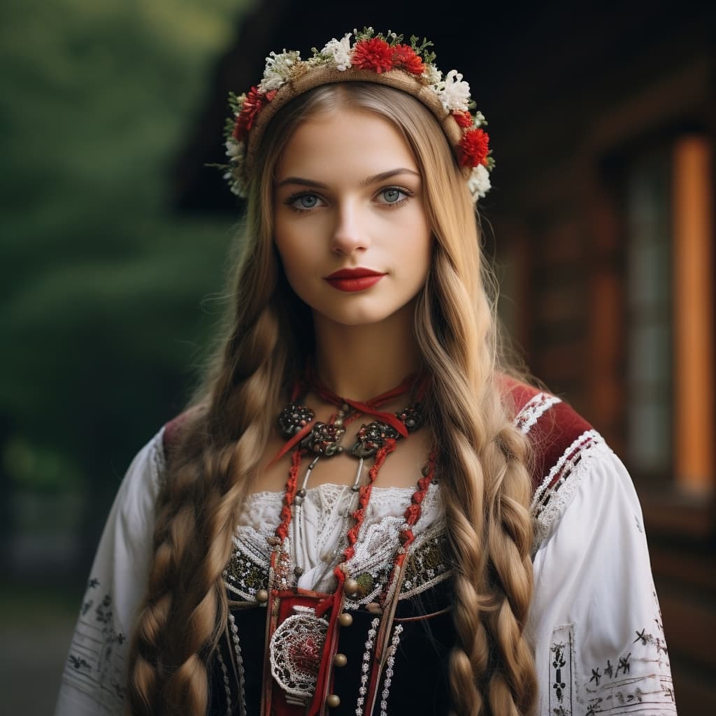 Latvians woman from Latvia