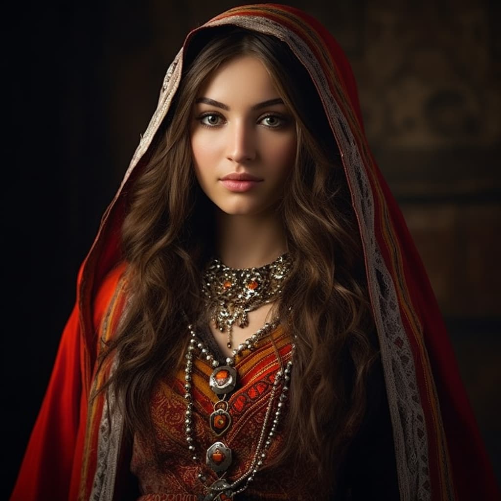 Lezgins woman from Lezgistan (Russia, Azerbaijan)