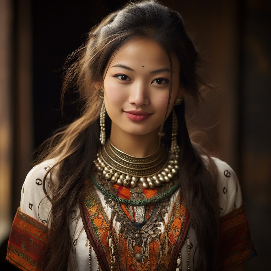 Lhoba woman from Tibet (Arunachal Pradesh