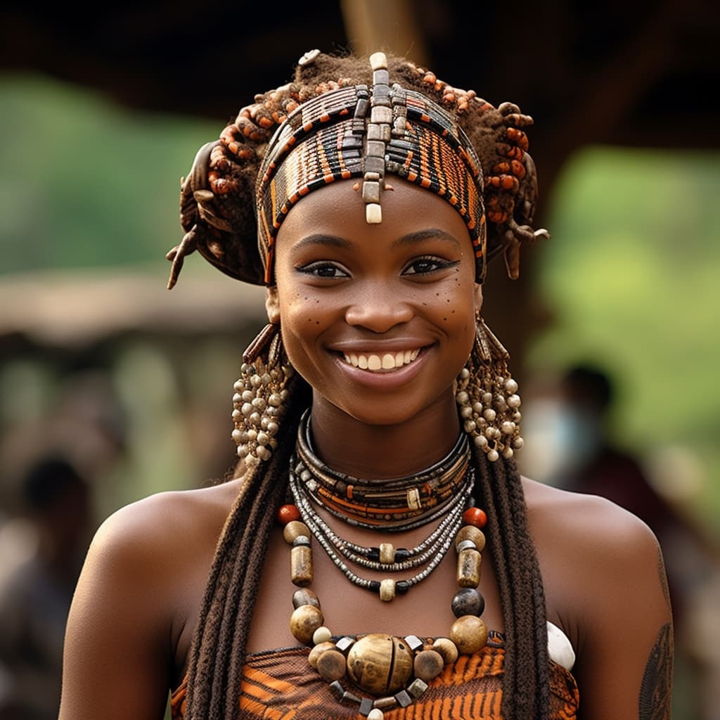 Limba woman from Sierra Leone (Bombali and Koinadugu Districts)