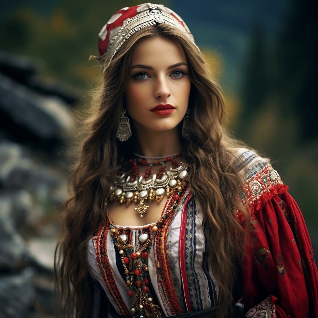 Macedonians woman from North Macedonia