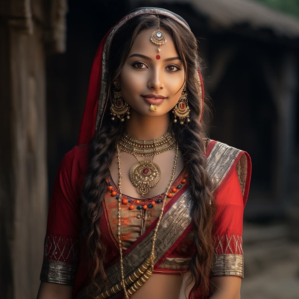 Maithils woman from Mithila (India, Nepal)