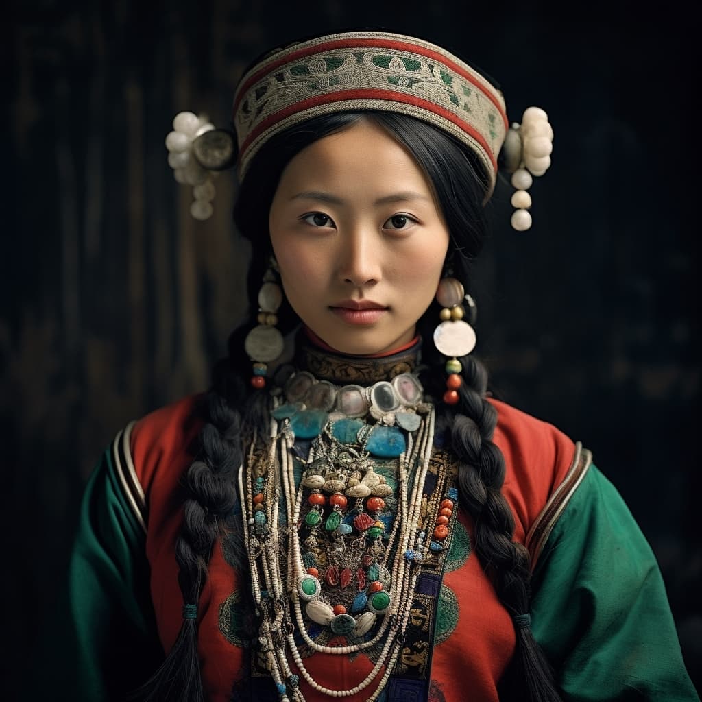 Manchu woman from Manchuria