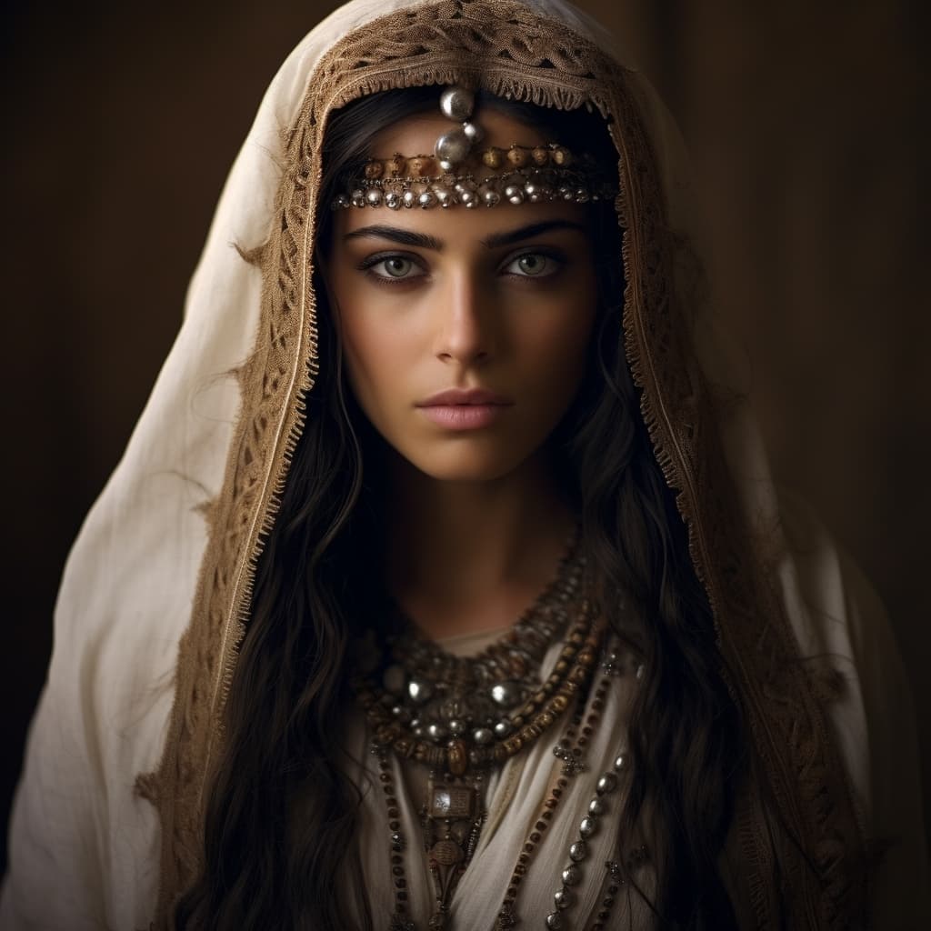 Mandaeans woman from Southern Mesopotamia