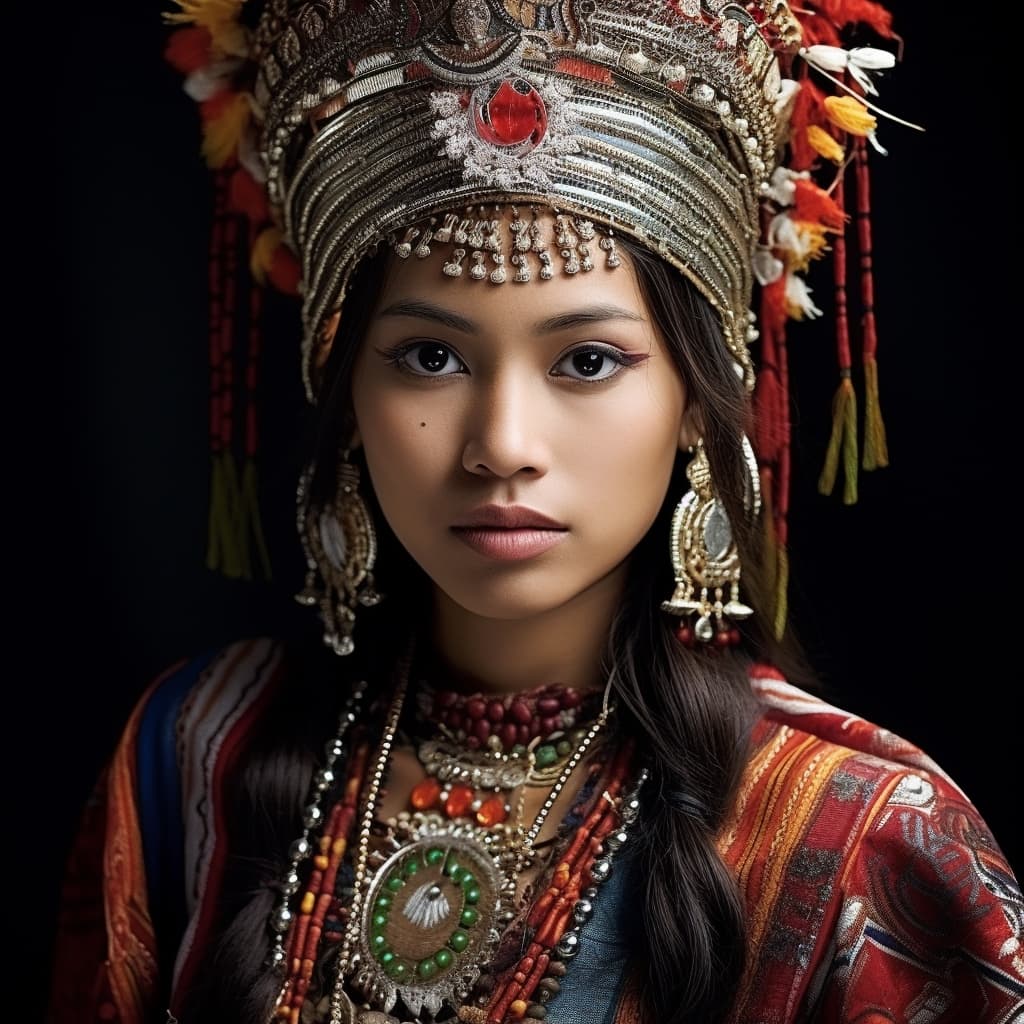 Mandarese woman from West Sulawesi (Indonesia)