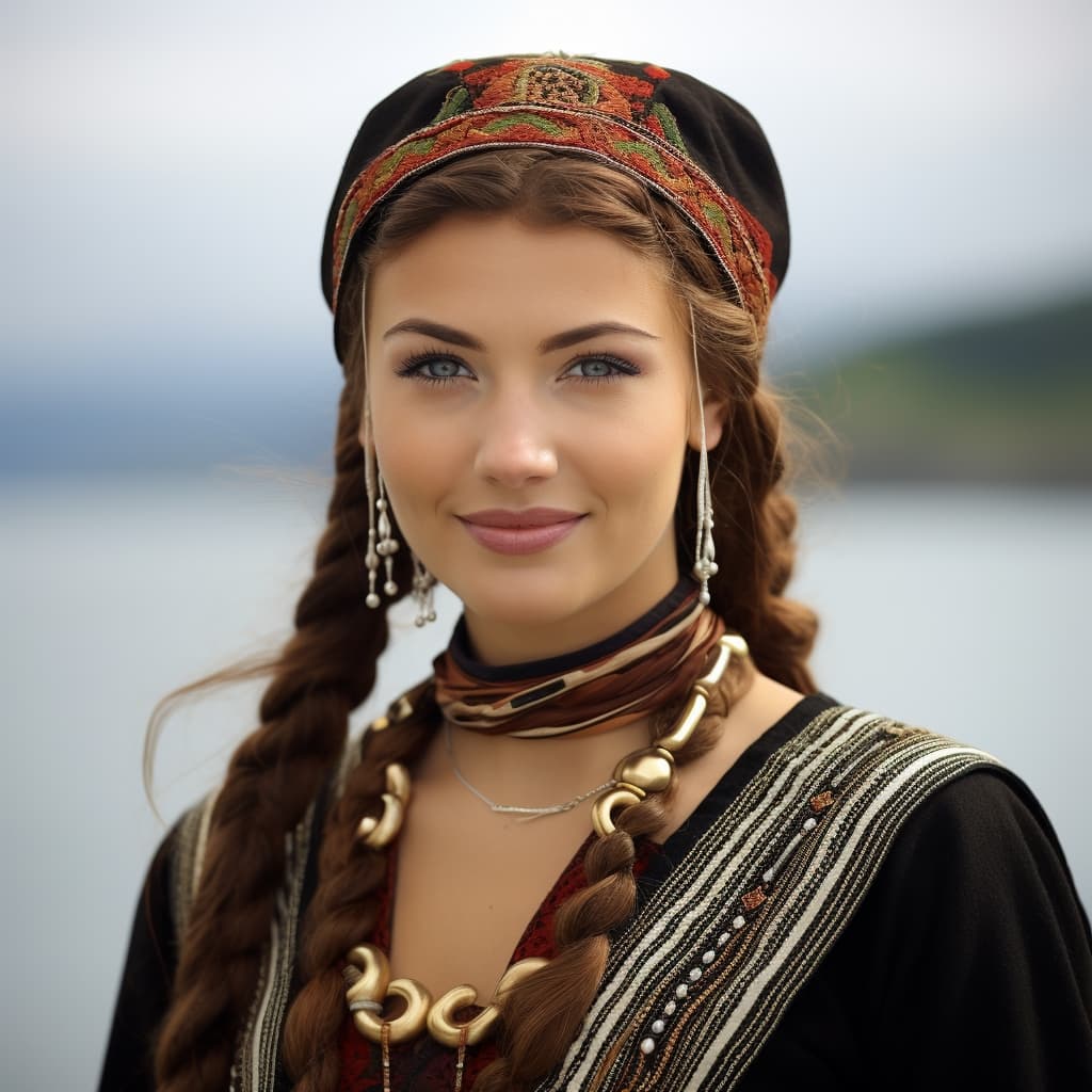 Manx woman from Isle of Man (Crown dependency)
