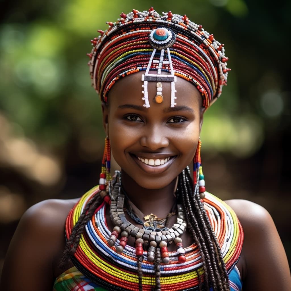 Mijikenda woman from Coast Province (Kenya)