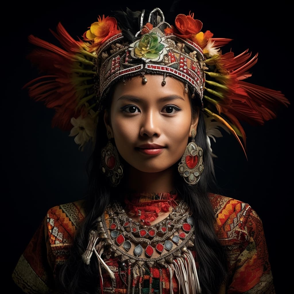 Minahasan woman from Minahassa Peninsula (Indonesia)