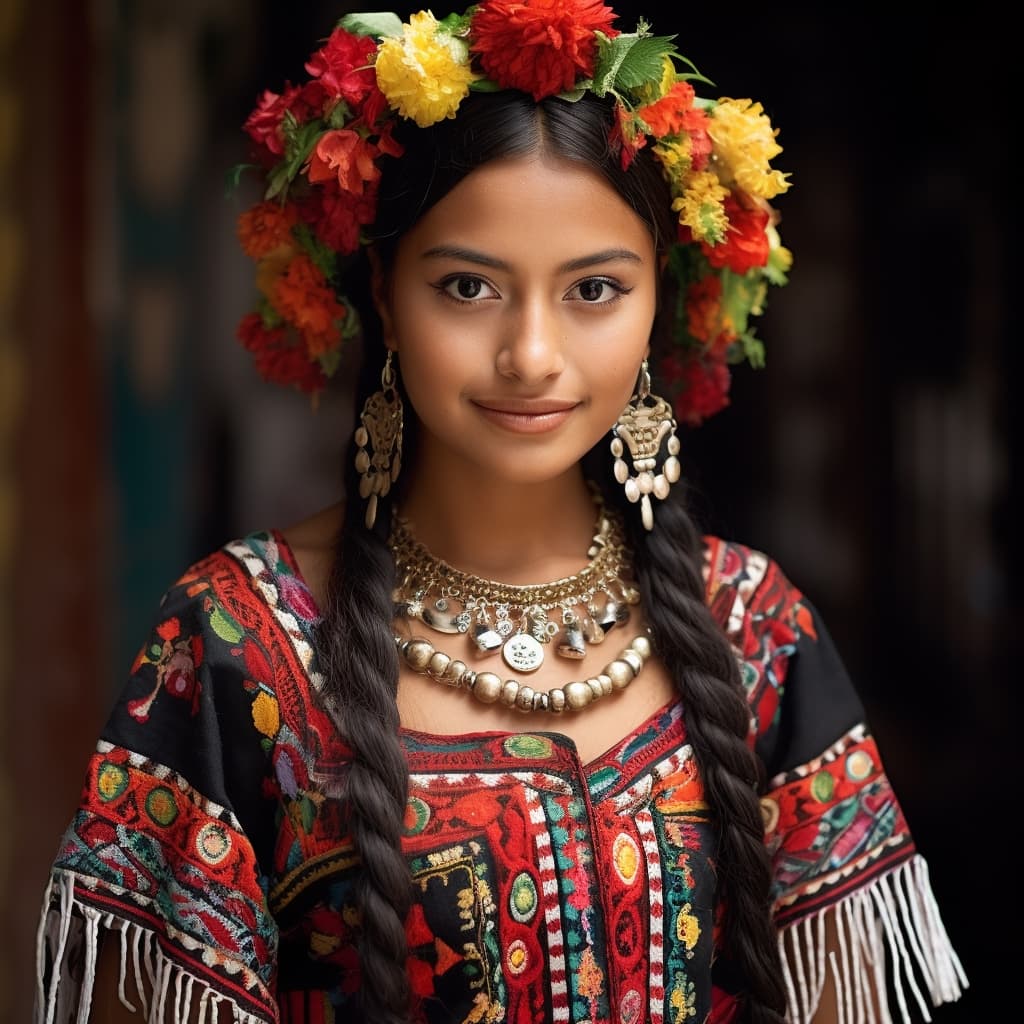 Mixe woman from Oaxaca (Mexico)