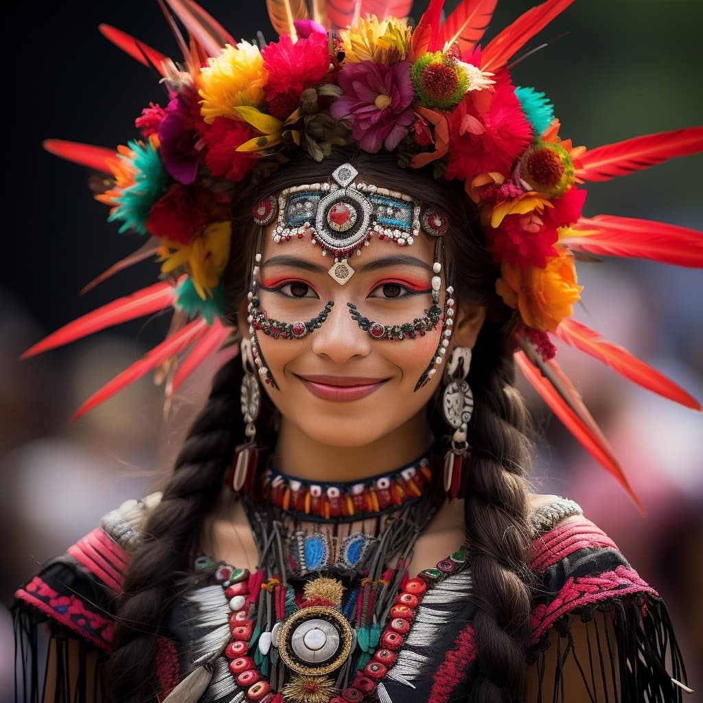 Mixtec woman from La Mixteca (Mexico)