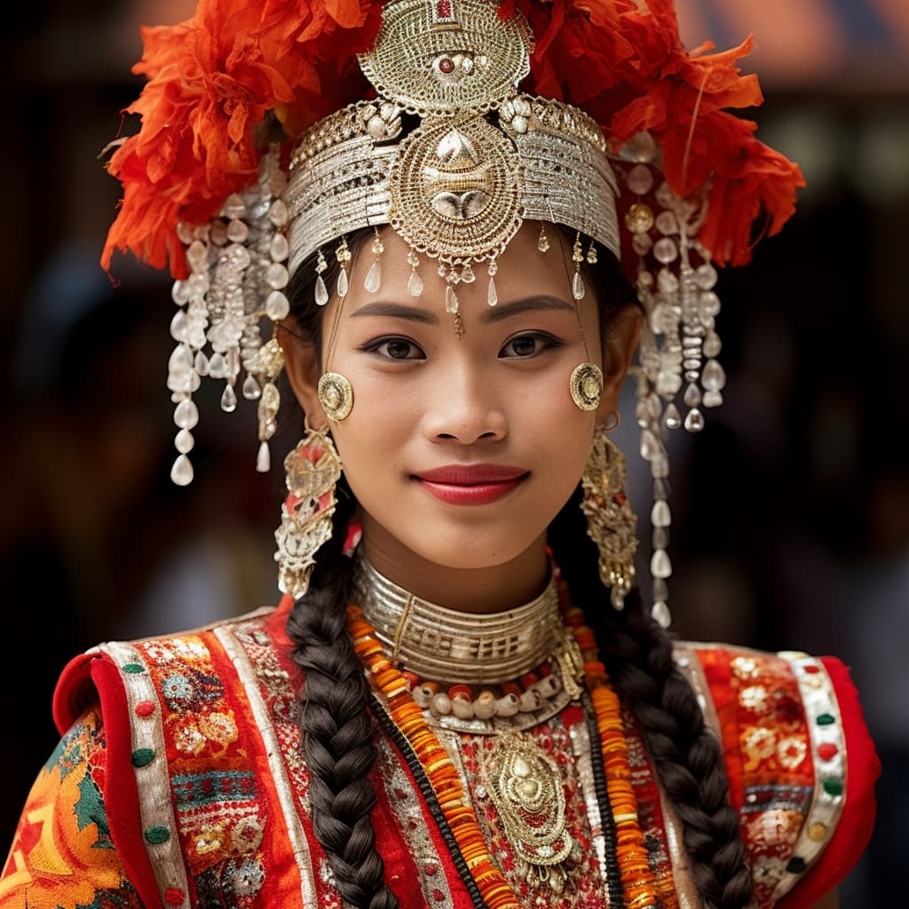 Mon woman from Mon State (Myanmar)