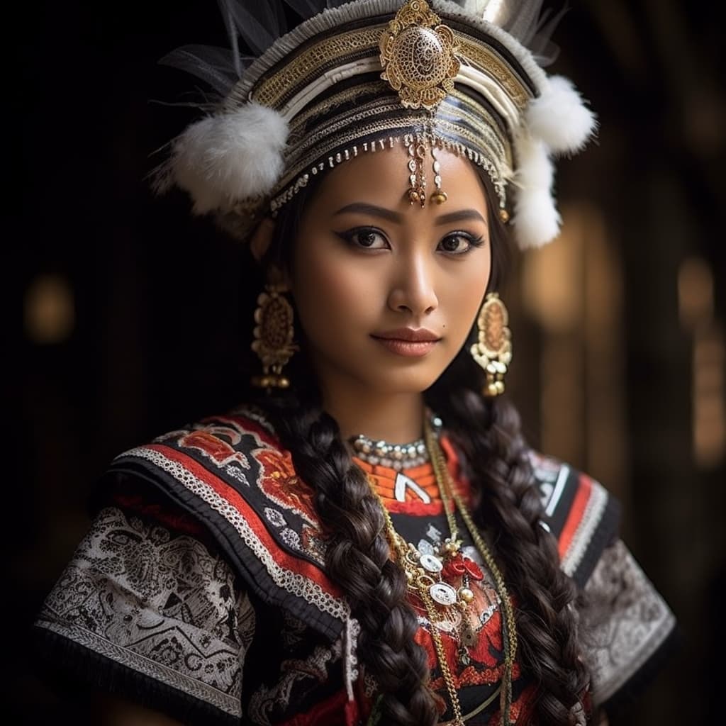Mongondow woman from Mongondowia (Indonesia)