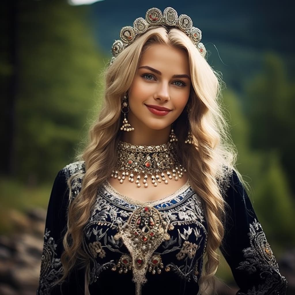 Mordvins woman from Mordovia (Russia)