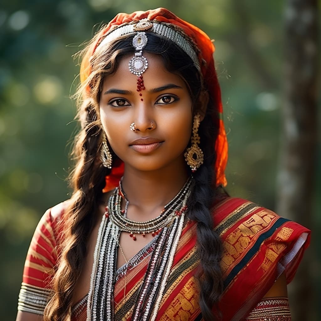 Mundas woman from India (Jharkhand, Odisha, West Bengal)