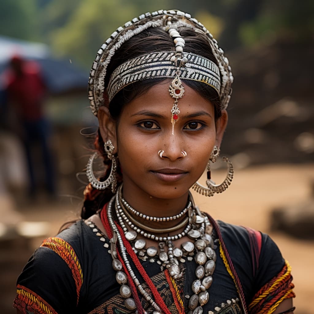 Nagpuri woman from Chota Nagpur Plateau (India)
