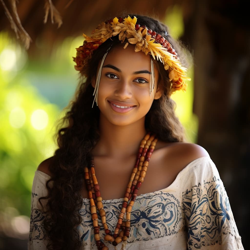 Nauruans woman from Nauru