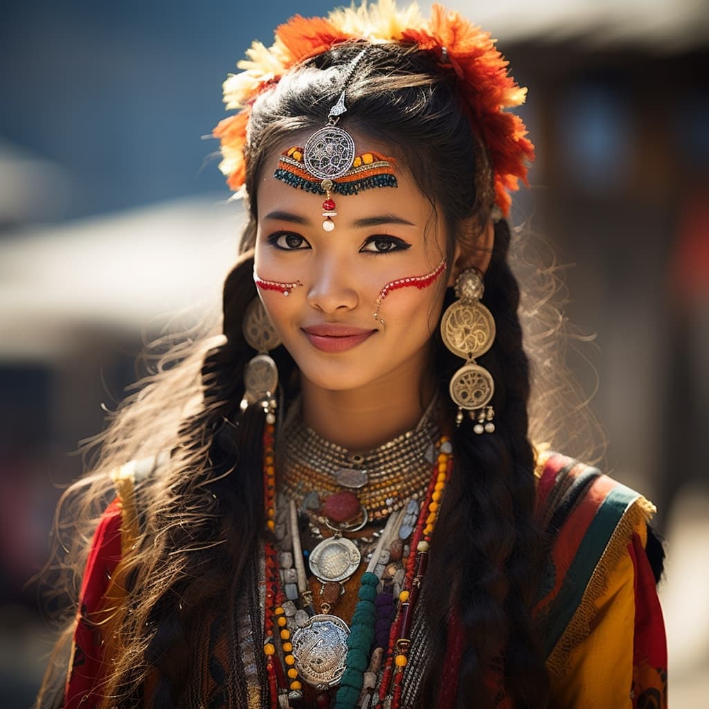 Newars woman from Kathmandu Valley (Nepal)