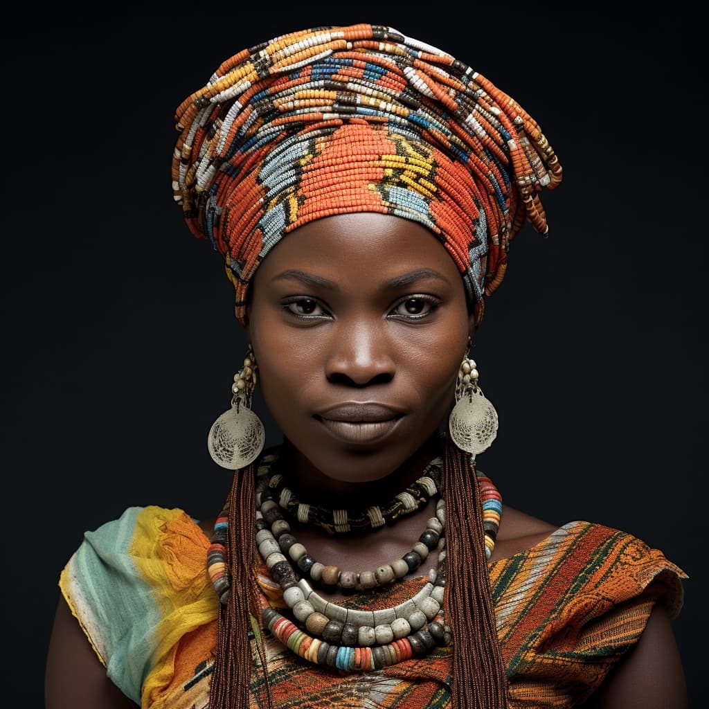 Ngbandi woman from Democratic Republic of the Congo, Central African Republic